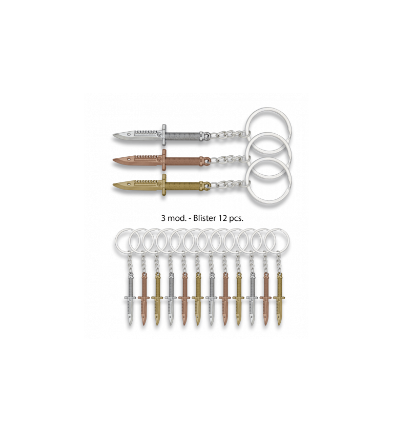 Llavero cuchillo Blister 12 pzs