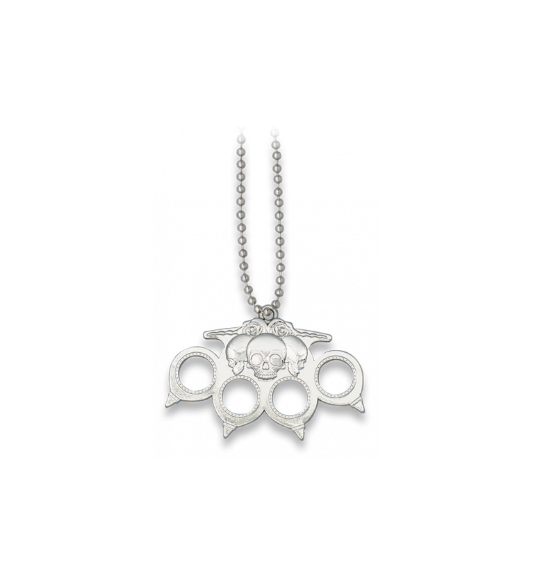colgante calavera plata.