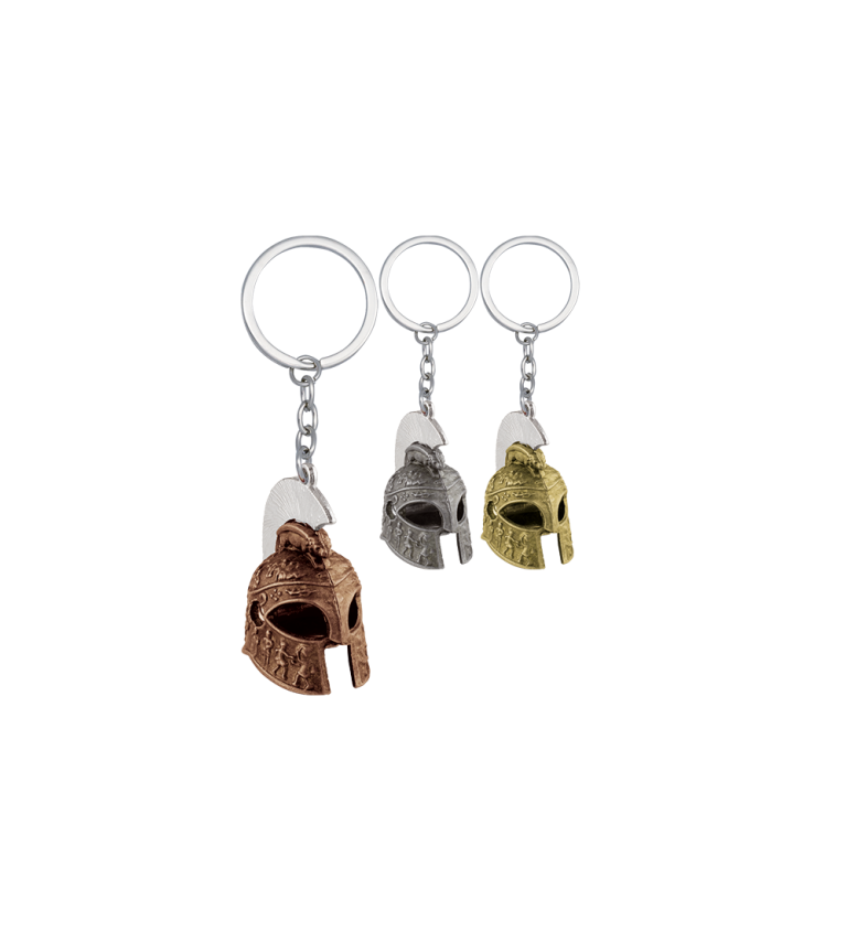 Llavero Casco Romano (baños colores surt