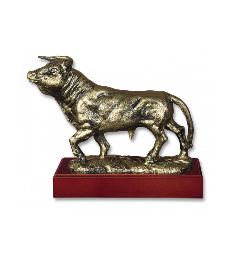 Trofeo resina TORO con peana (18,3cm)