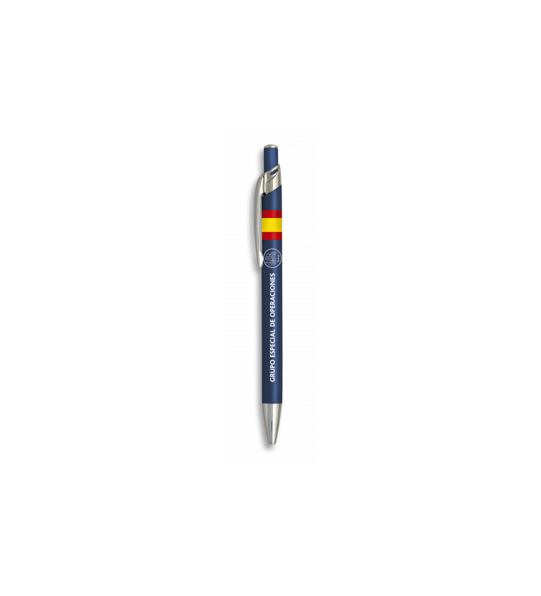 Boligrafo alumino color azul. GEO
