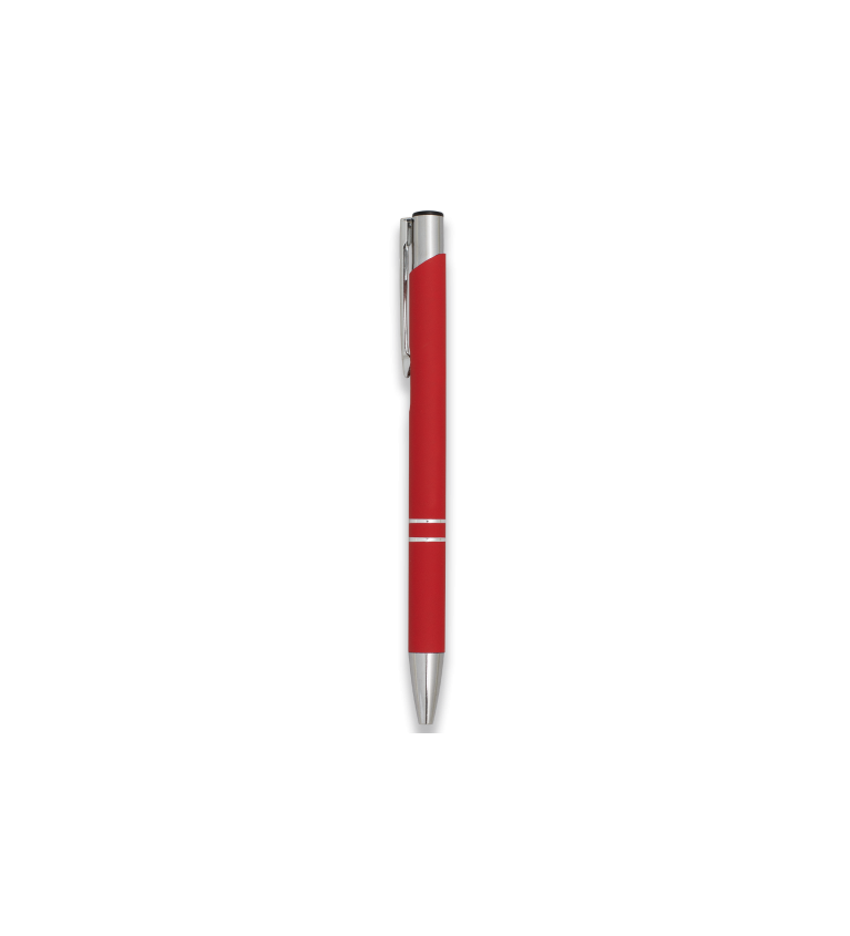 Boligrafo aluminio. ROJO