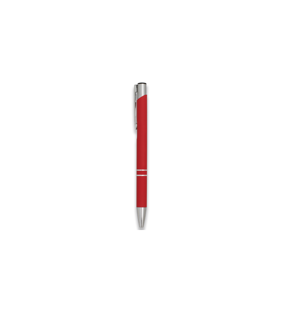 Boligrafo aluminio. ROJO