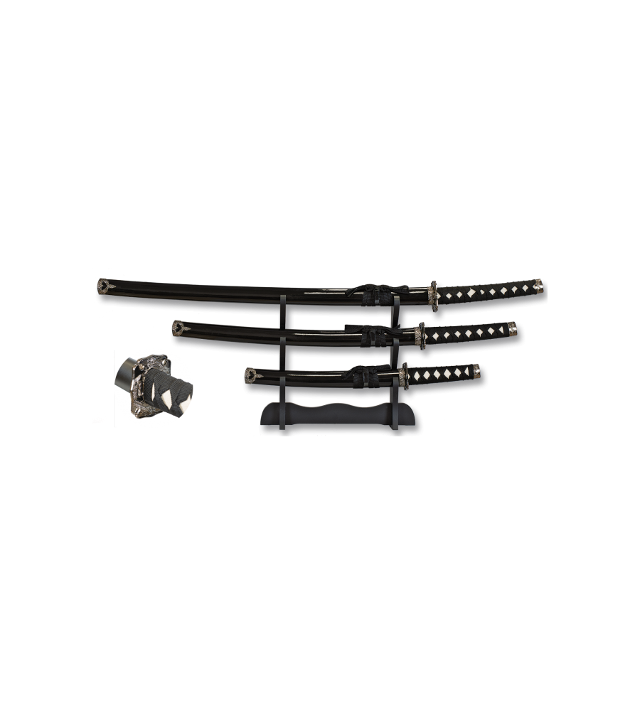 set katanas Tole10 negras.