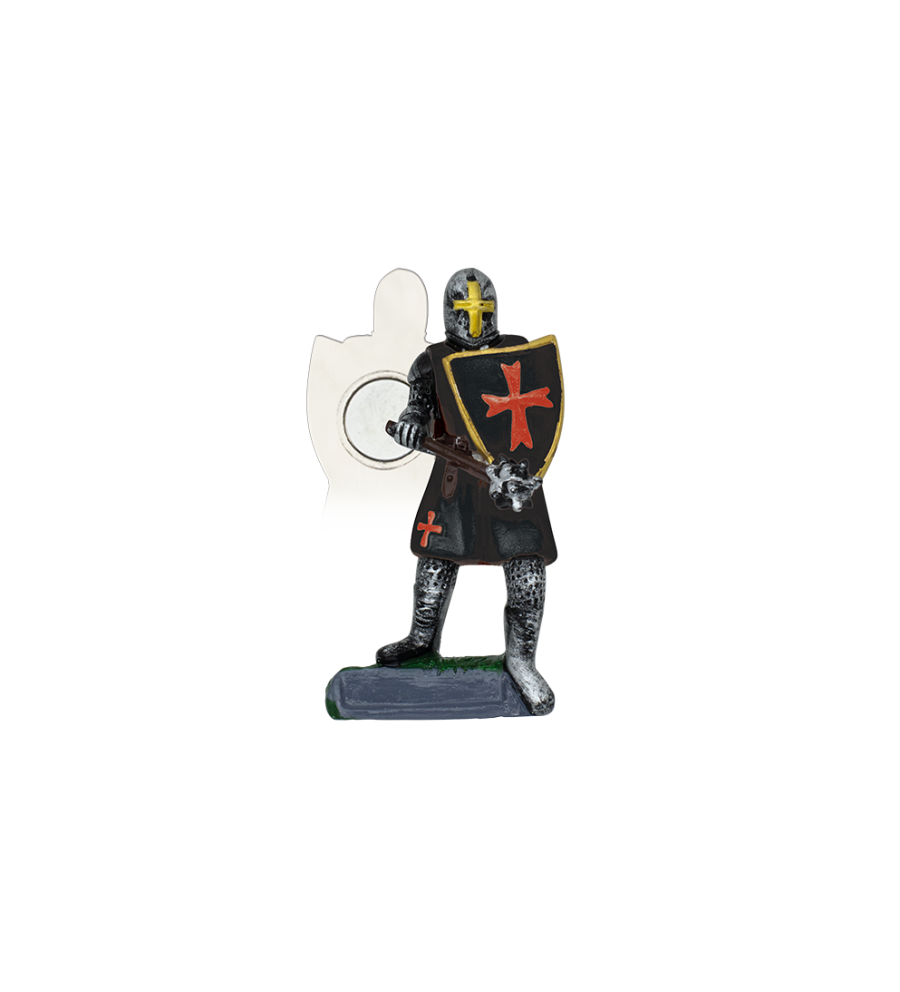 Imán Resina Caballero Templario negro