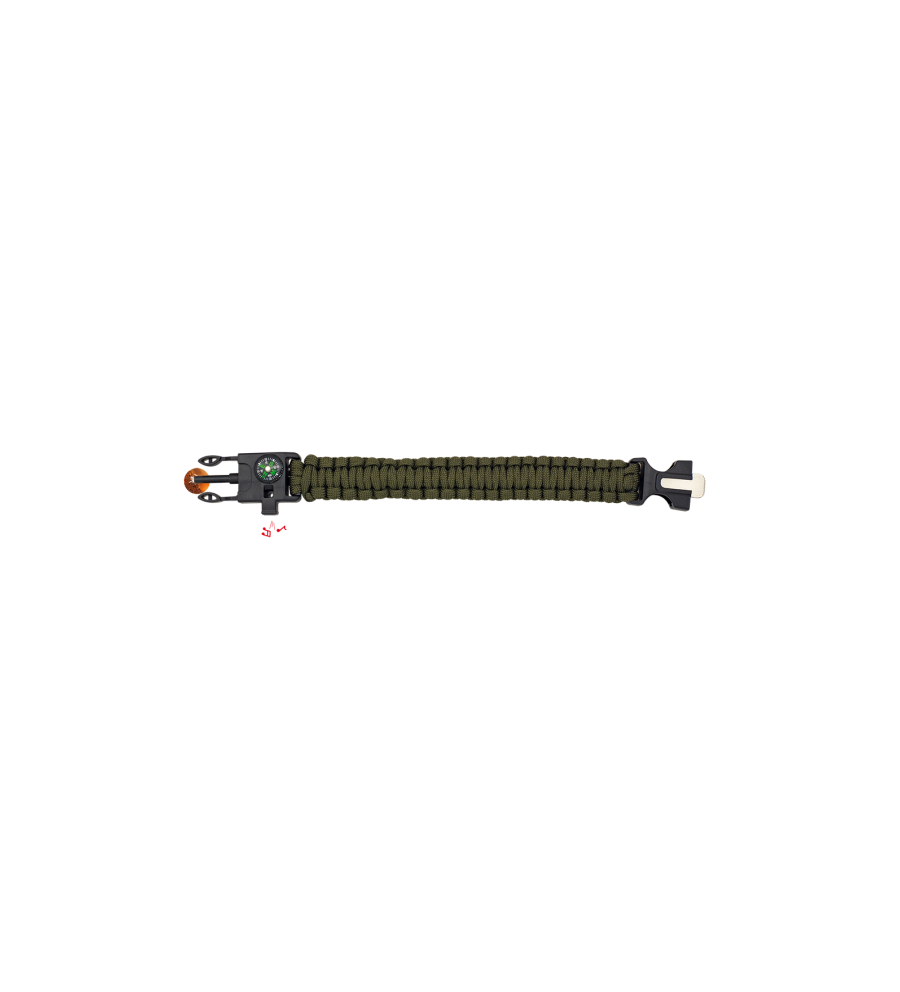 Paracord Supervivencia Verde