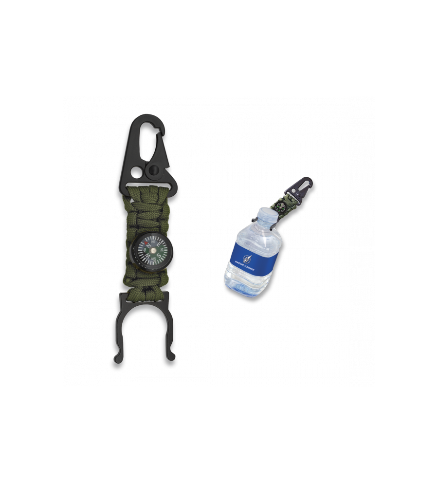 Paracord Sujeta botellas con Brujula