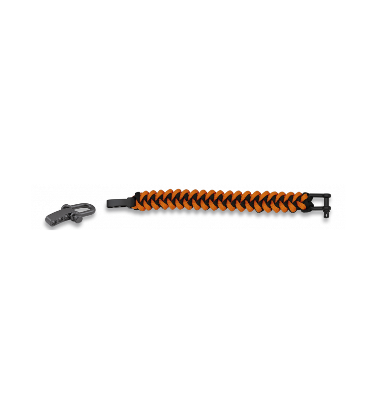 Pulsera Paracord Naranja / Negro