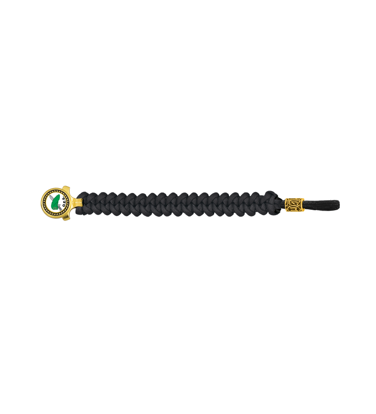 pulsera paracord Barbaric oro / negro. p