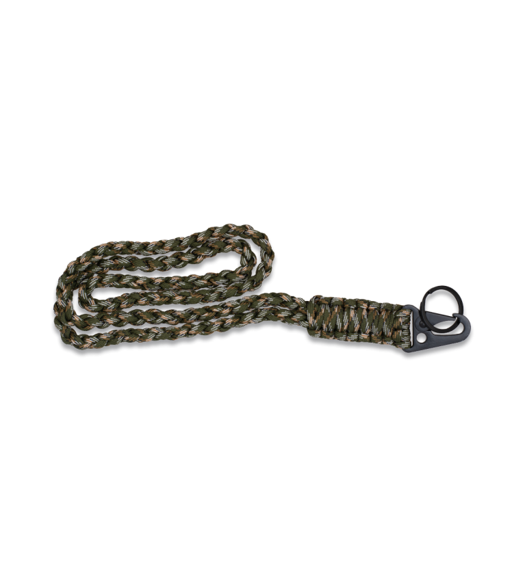 llavero paracord con mosqueton metalico