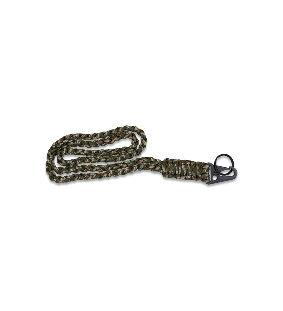 llavero paracord con mosqueton metalico