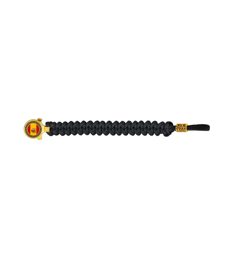 pulsera paracord Barbaric oro / negro. p