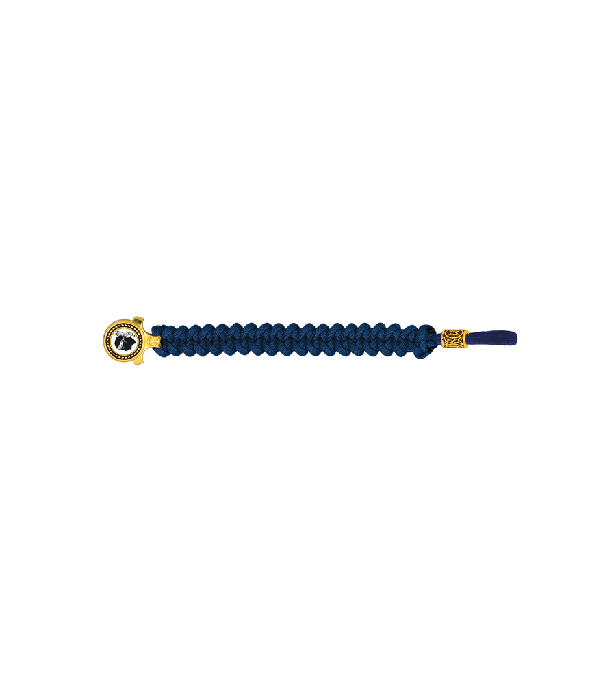 pulsera paracord Barbaric oro / azul. pa