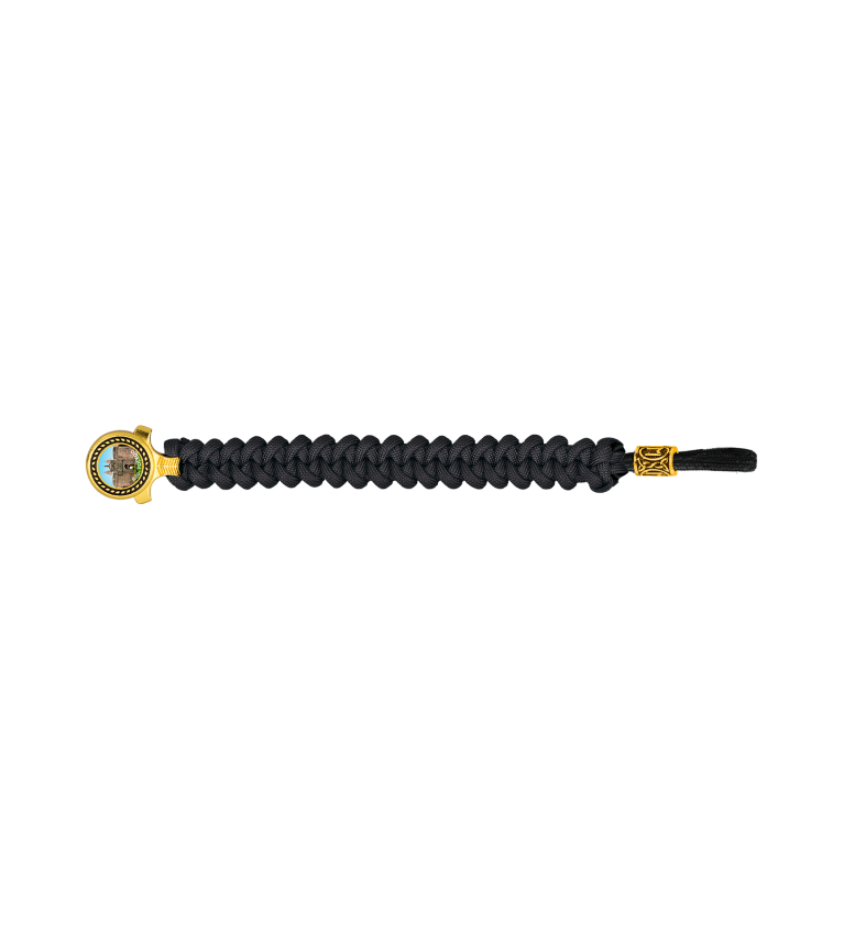 pulsera paracord Barbaric oro / negro. p