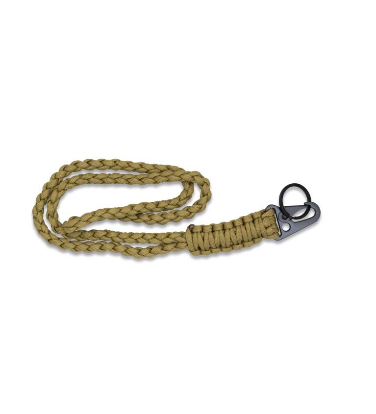llavero paracord con mosqueton metalico