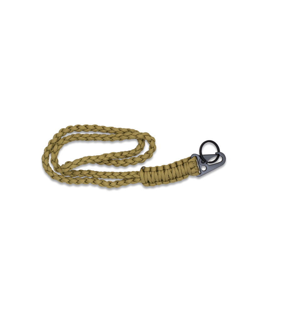 llavero paracord con mosqueton metalico