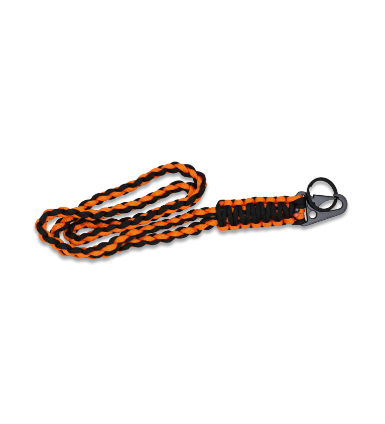 llavero paracord con mosqueton metalico