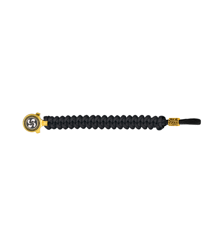 pulsera paracord Barbaric oro / negro. p