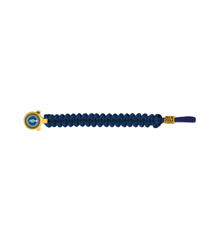 pulsera paracord Barbaric oro / azul. pa