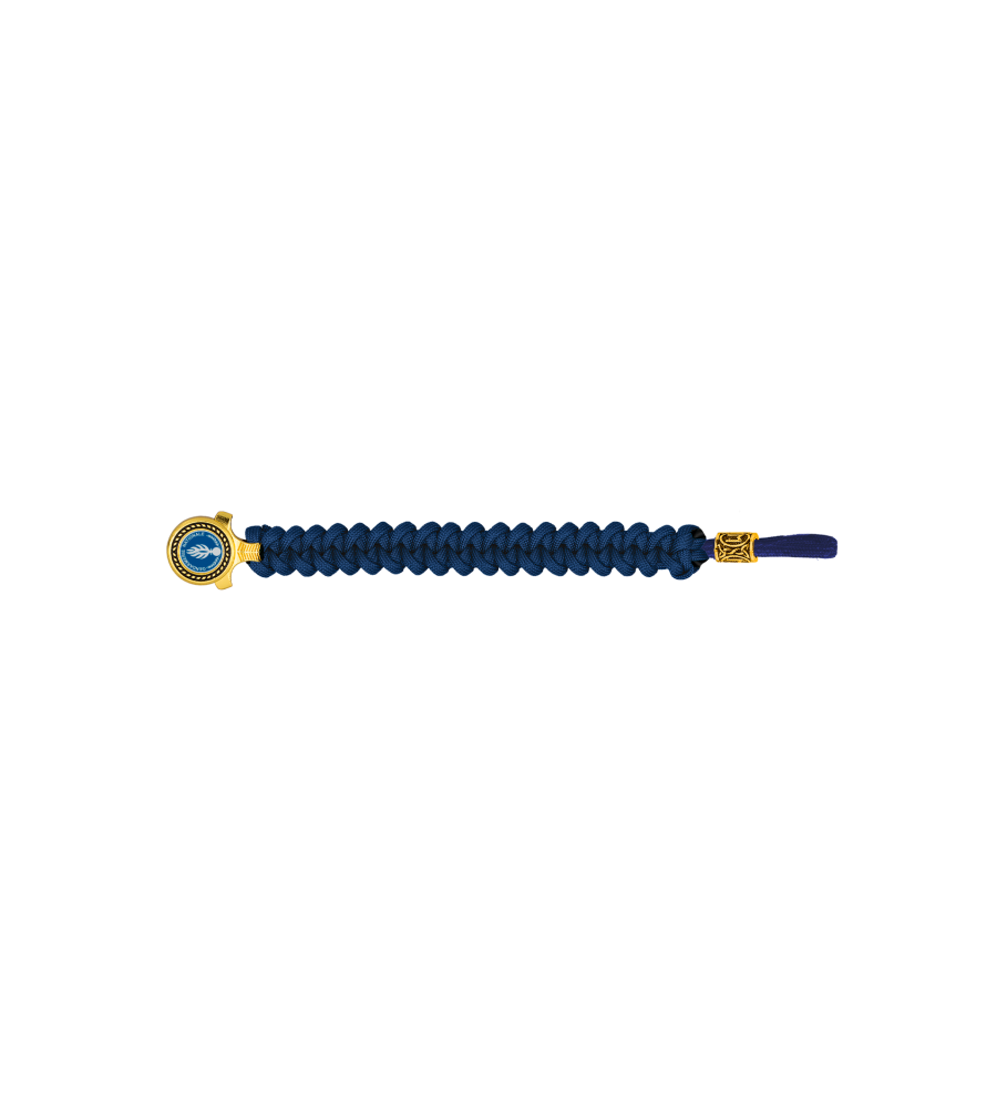 pulsera paracord Barbaric oro / azul. pa