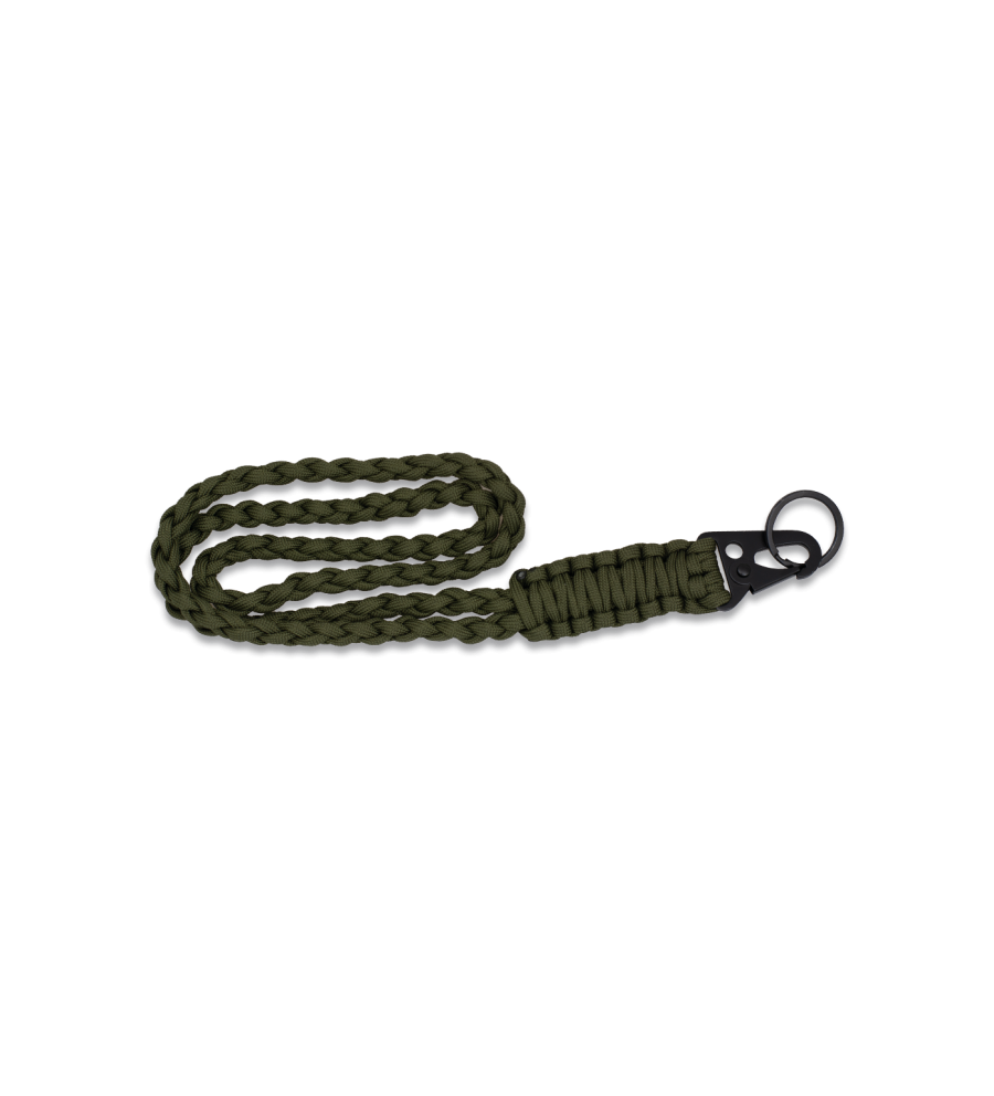llavero paracord con mosqueton metalico