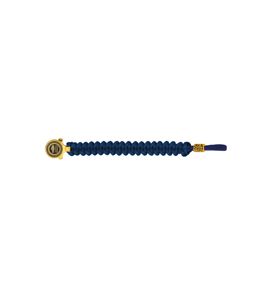 pulsera paracord Barbaric oro / azul. pa