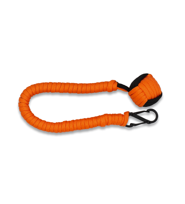 Monkey fist con mosqueton doble/bola lar