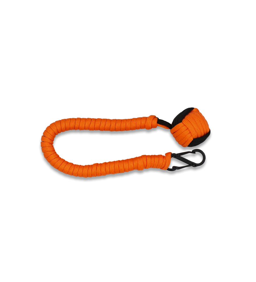 Monkey fist con mosqueton doble/bola lar