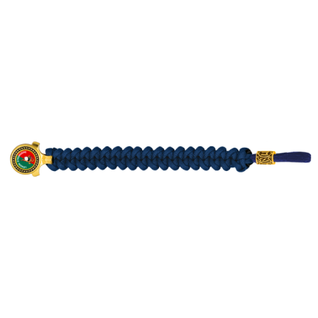 pulsera paracord Barbaric oro / azul. pa