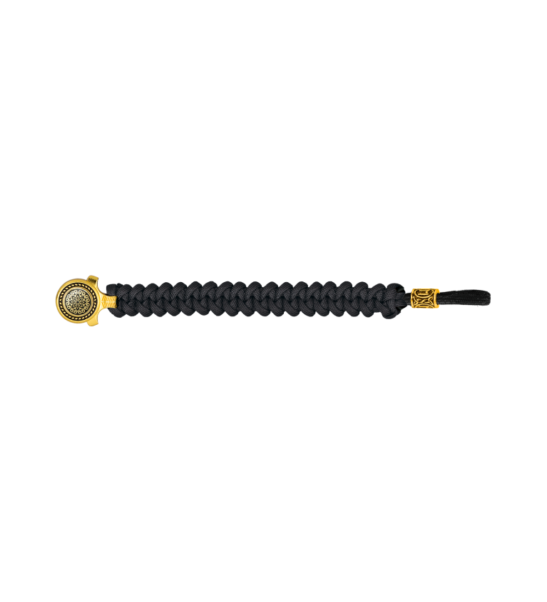 pulsera paracord Barbaric oro / negro. p