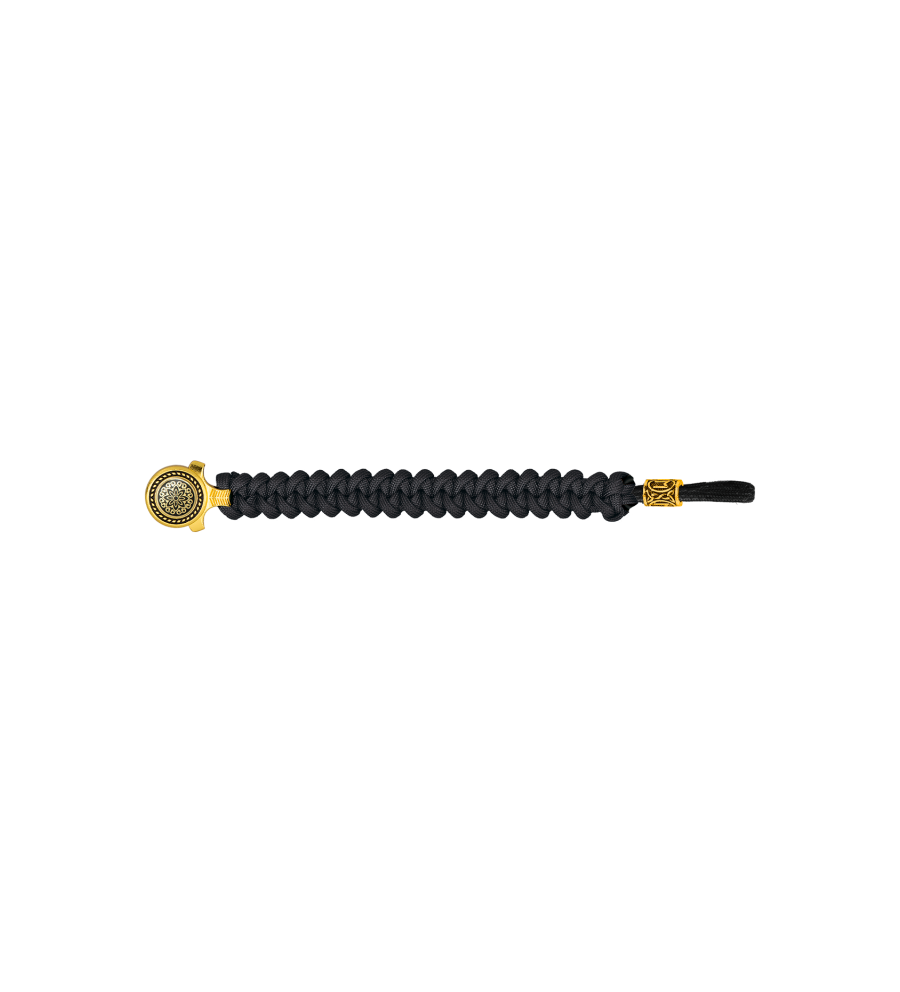 pulsera paracord Barbaric oro / negro. p