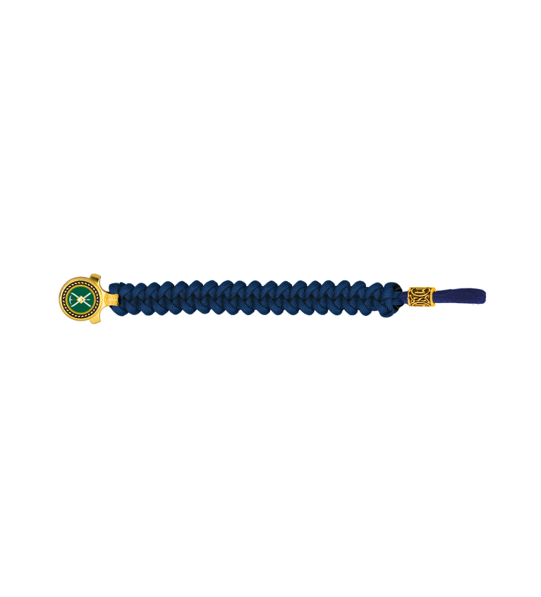pulsera paracord Barbaric oro / azul. pa