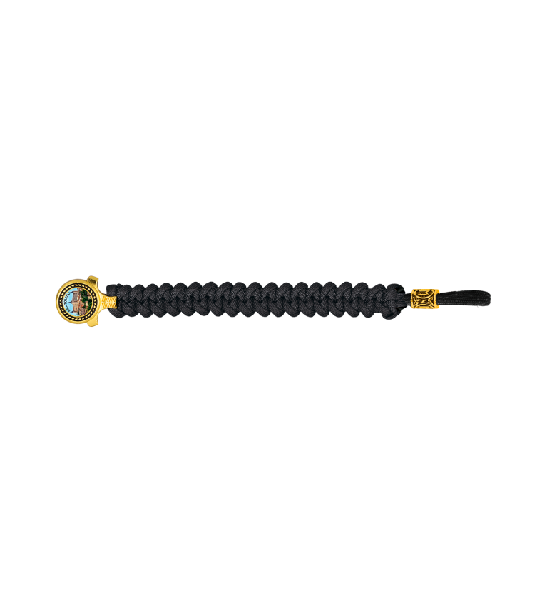 pulsera paracord Barbaric oro / negro. p