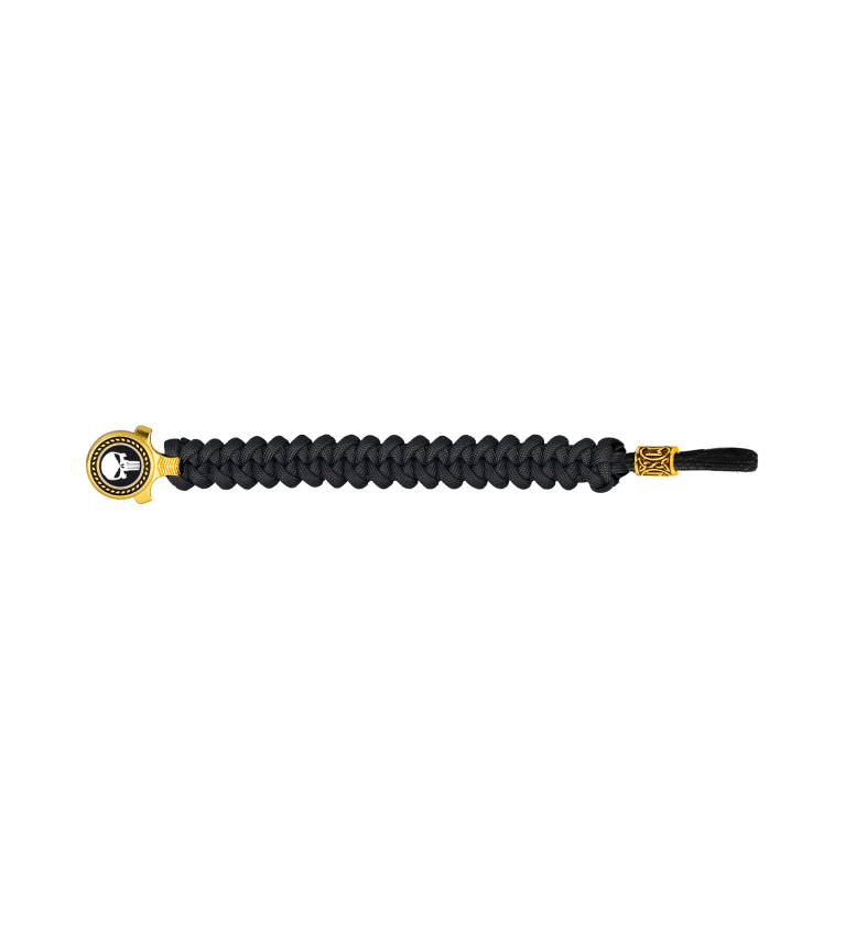 pulsera paracord Barbaric oro / negro pa