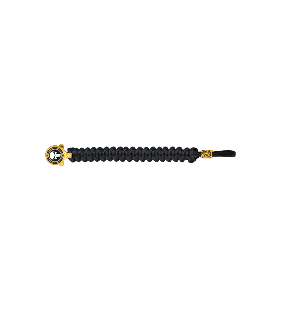 pulsera paracord Barbaric oro / negro pa