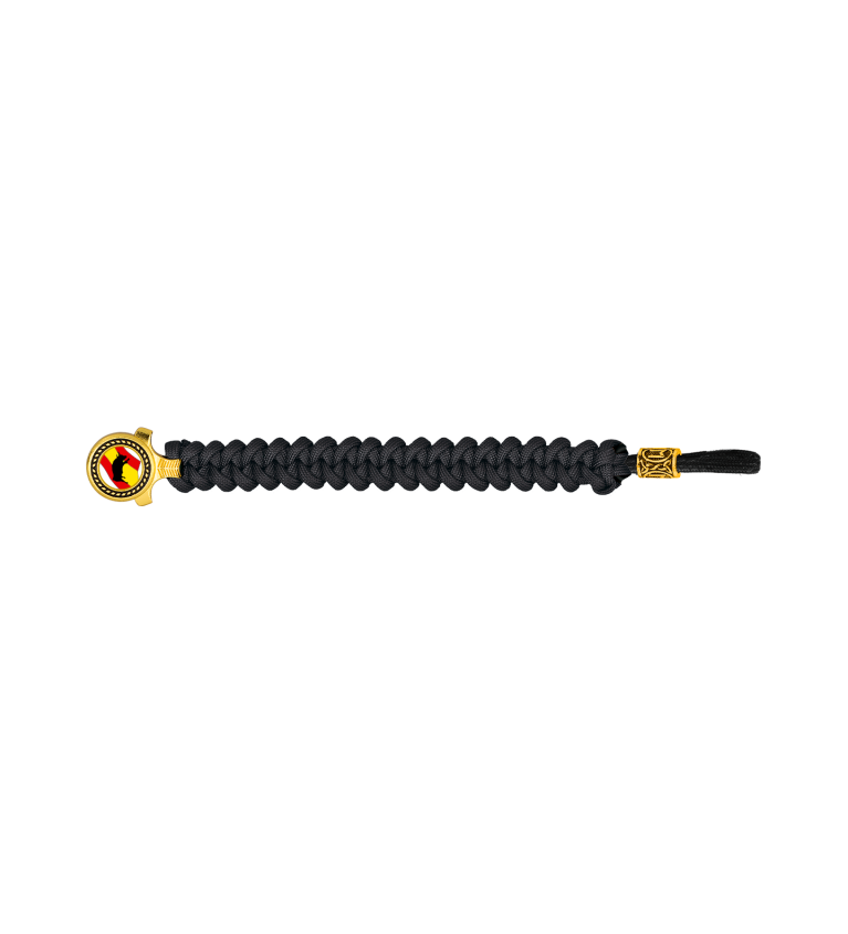 pulsera paracord Barbaric oro / negro. p