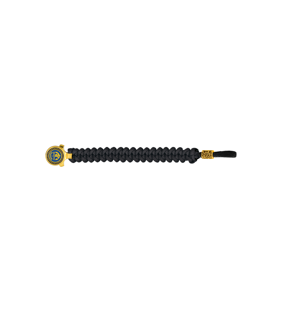 pulsera paracord Barbaric oro / negro.