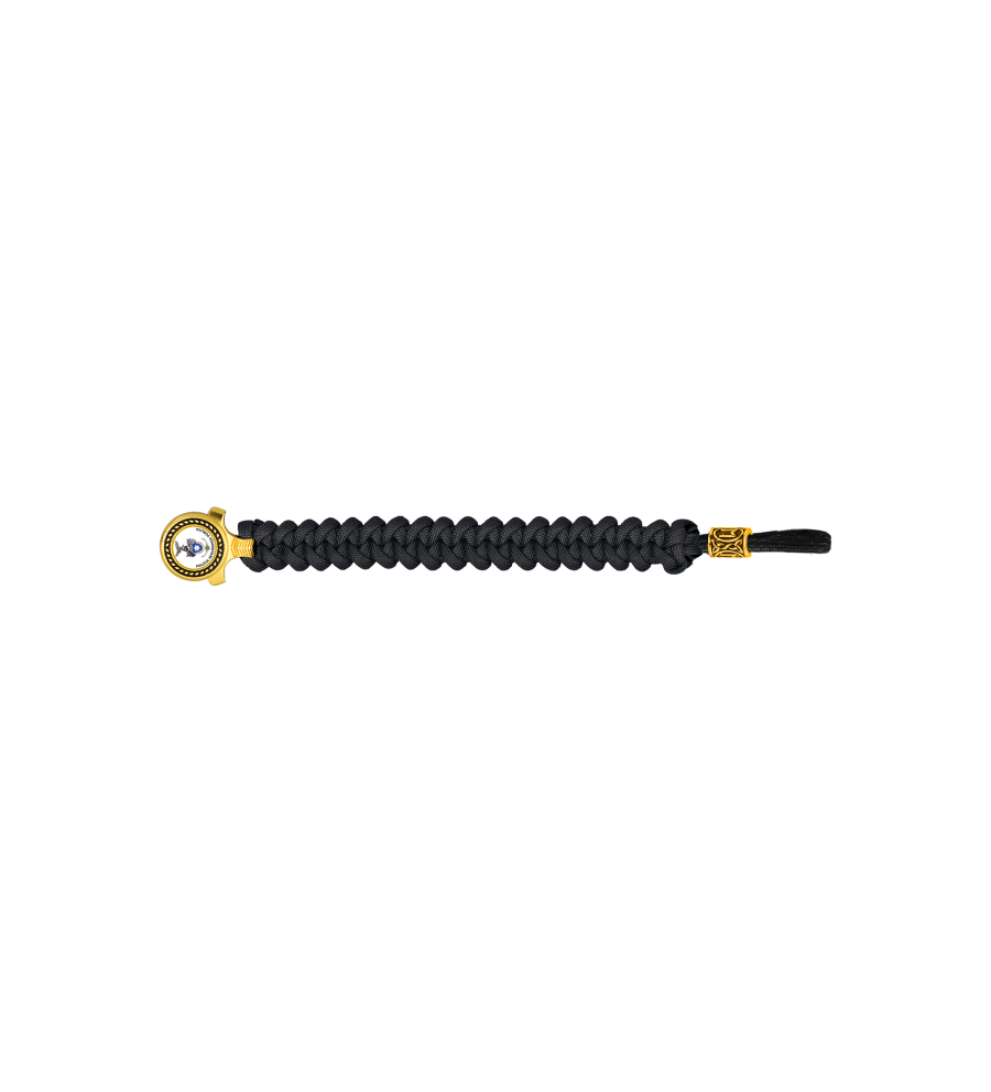 pulsera paracord Barbaric oro / negro. p