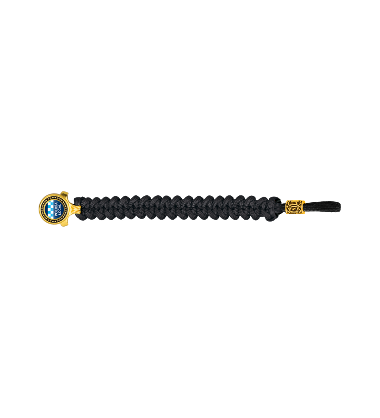 pulsera paracord Barbaric oro / negro. p