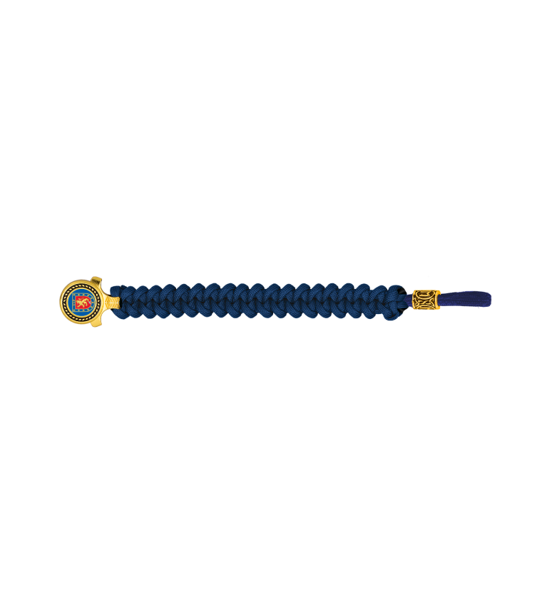 pulsera paracord Barbaric oro / azul. pa
