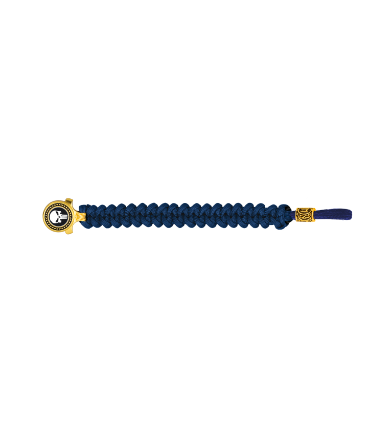 pulsera paracord Barbaric oro /azul Espa