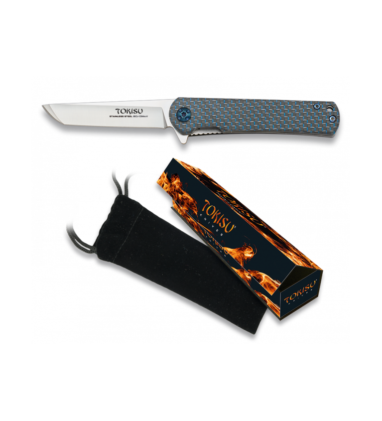 nav. Tokisu G10 / fibra carbono azul CNC