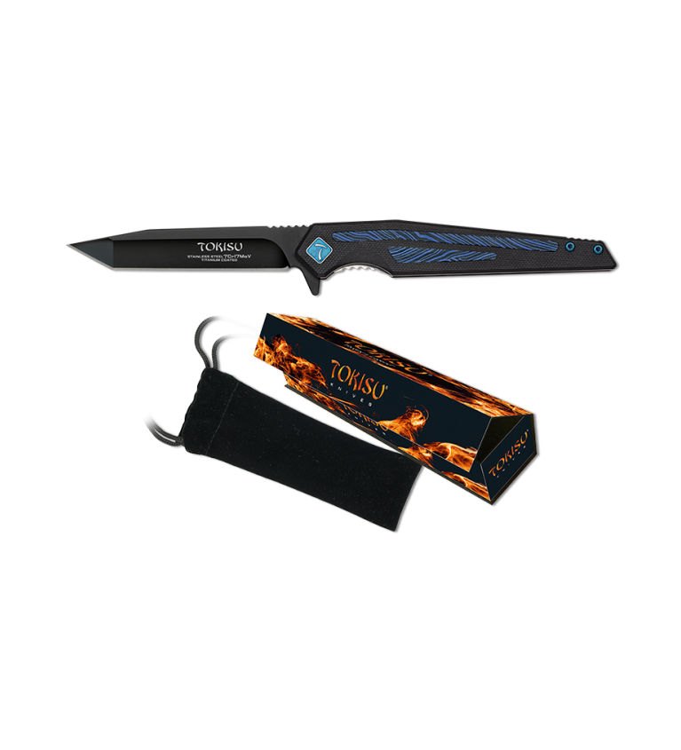 Navaja TOKISU. cachas de damasco G10.