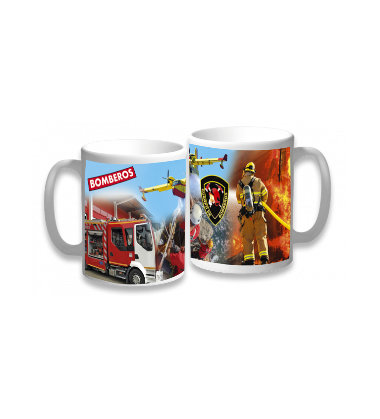 taza ceramica Bomberos