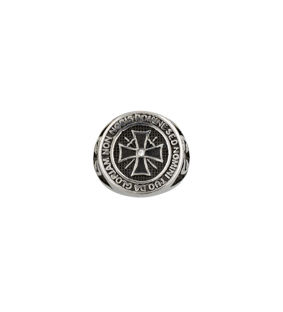 Anillo Templarios cruz . Talla: 22  ø