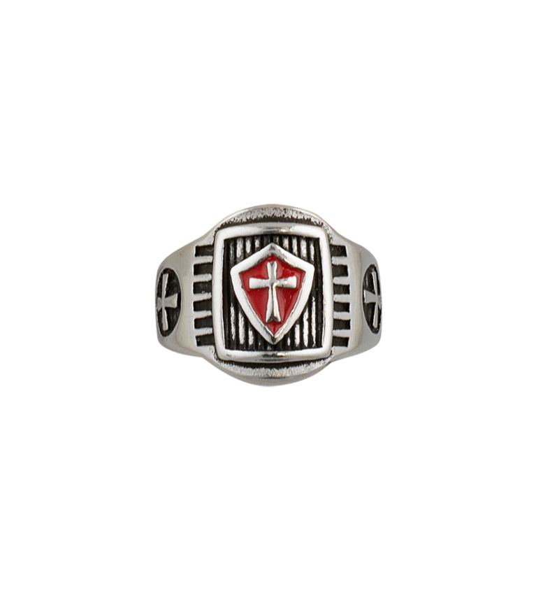 Anillo Templarios escudo. Talla: 21  ø