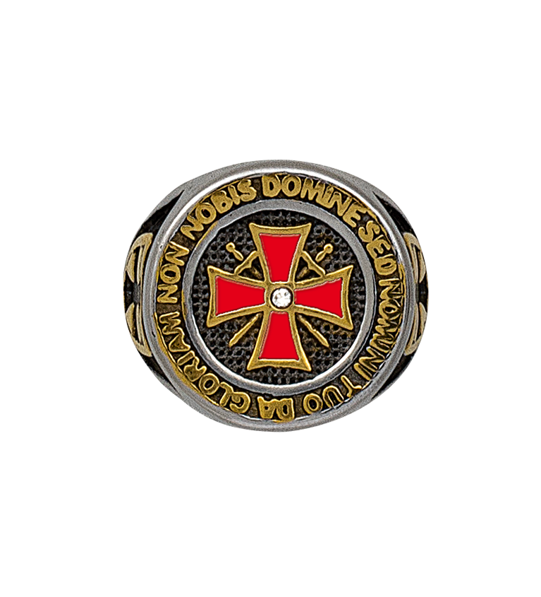 Anillo Sello Templario  Talla:23 ø