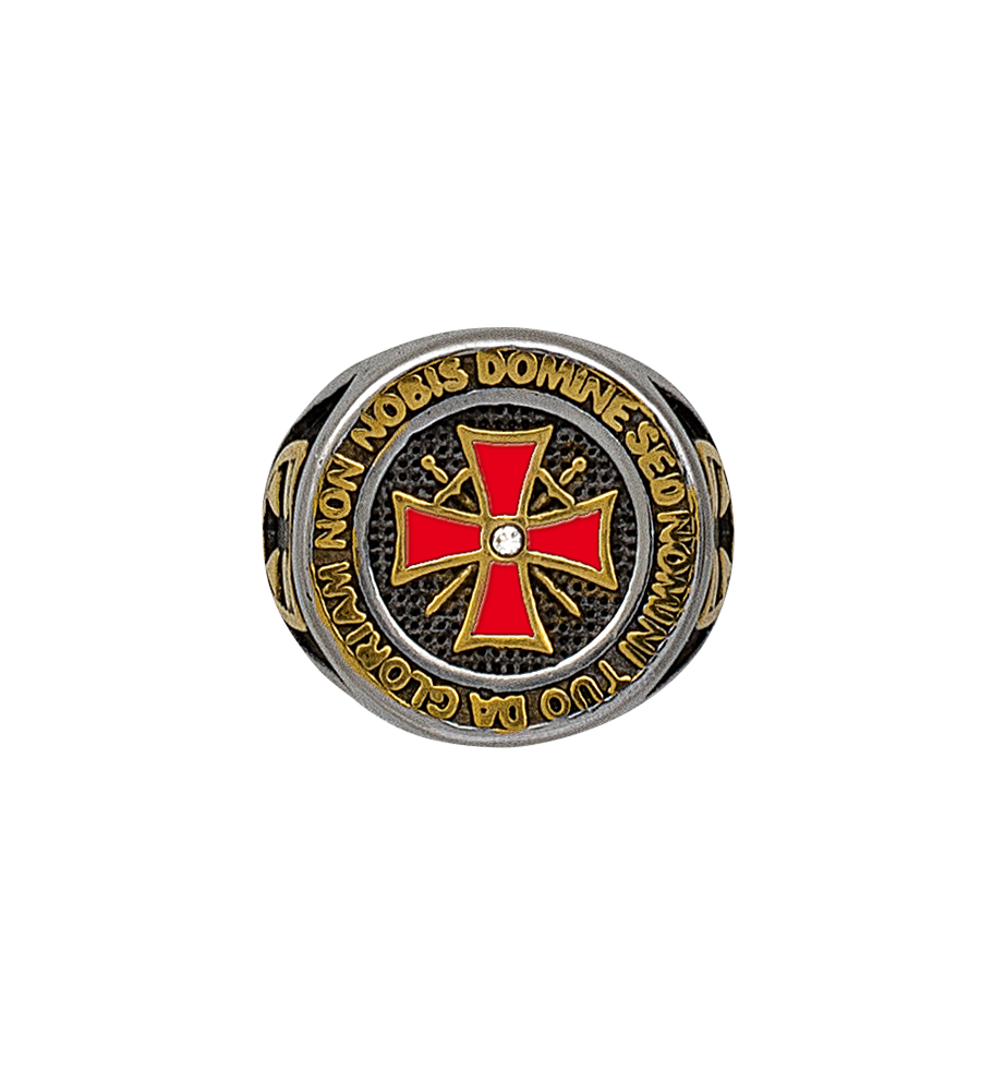 Anillo Sello Templario  Talla:24 ø