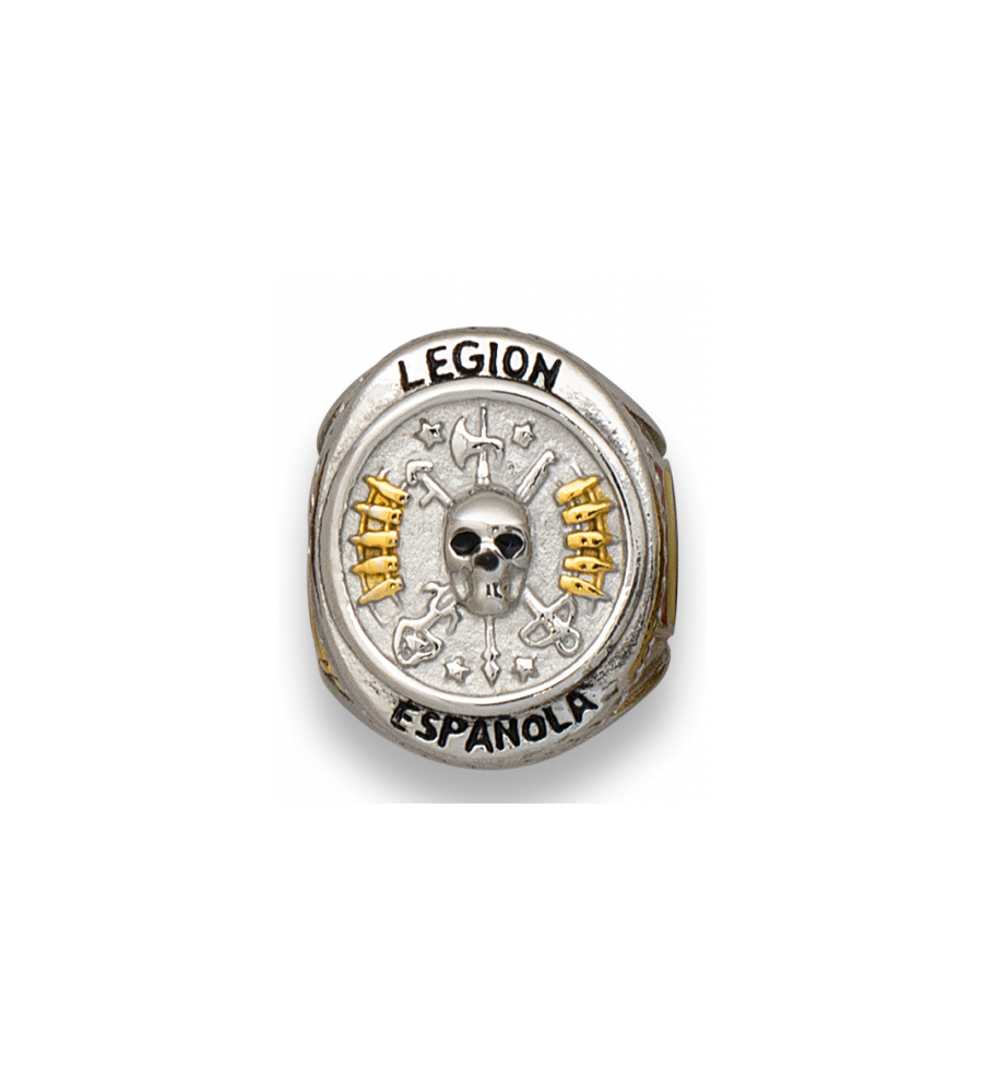 anillo Legión Españolal acero Talla: 23