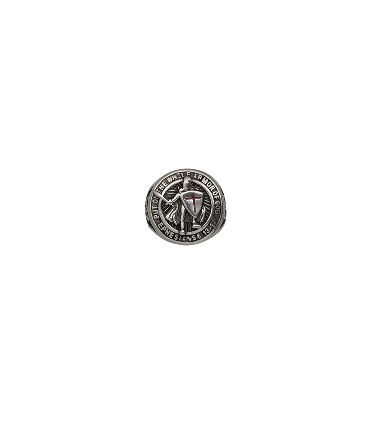 Anillo templario acero Talla: 22 ø